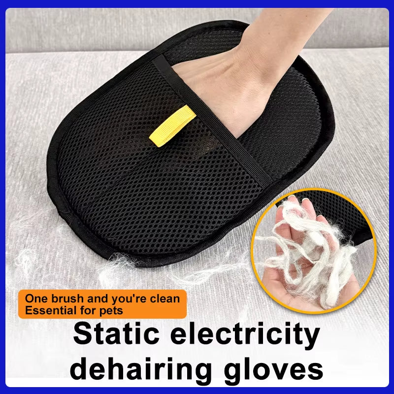 Pet Grooming Cat Hair Removal Glove for Clothes Bed Mat Sofa Pet Hair Remover Glove Pet Massage Cleaning Deshedding Glove