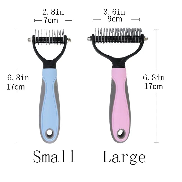 Tool Brush Detangling Hair Removal Deshedding Dematting Pet Dog Combs for Dog and Cat