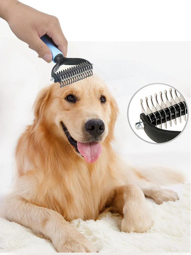 Tool Brush Detangling Hair Removal Deshedding Dematting Pet Dog Combs for Dog and Cat
